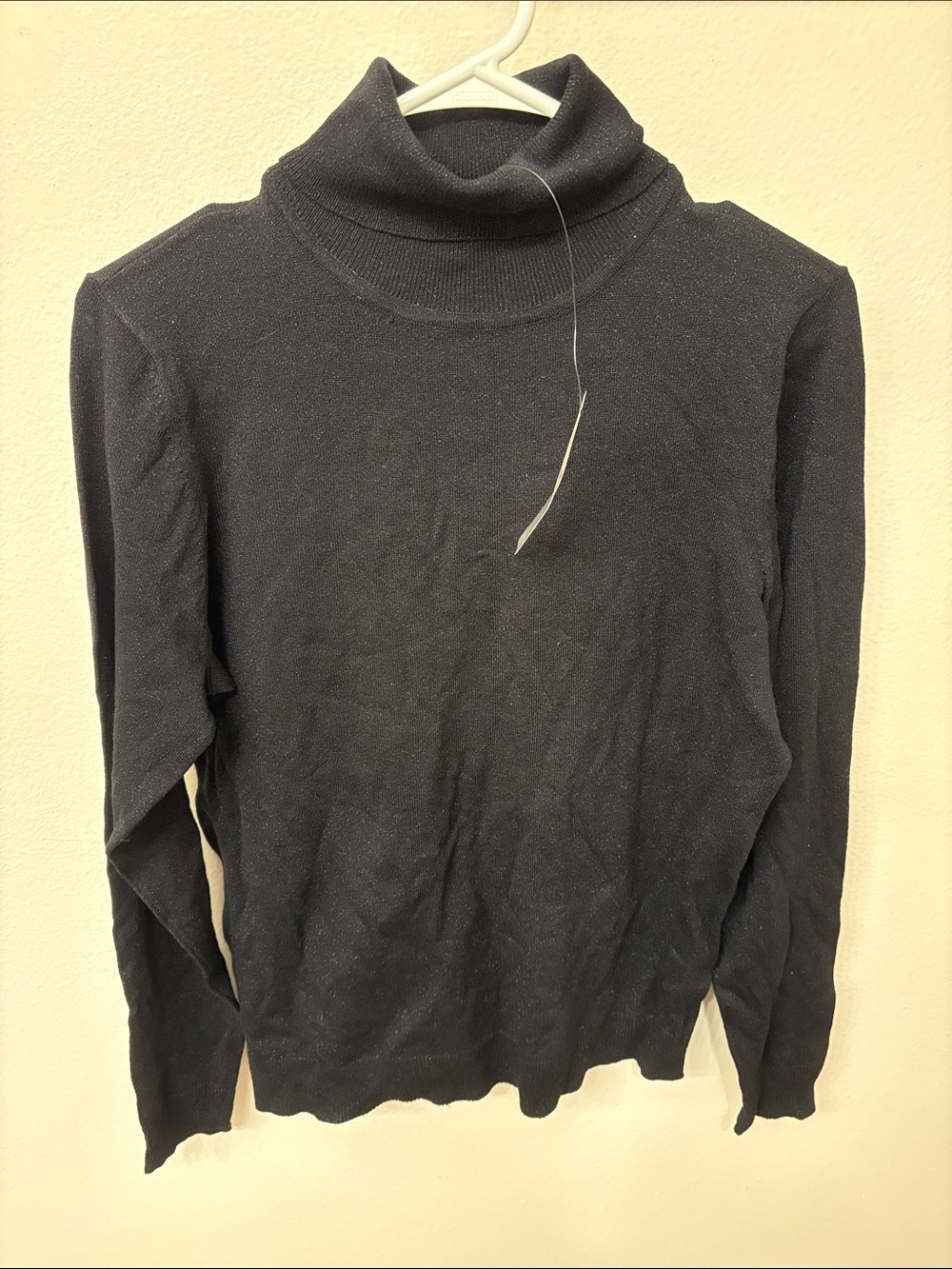 Worthington Black Turtleneck Sweater - Slim Fit Knit